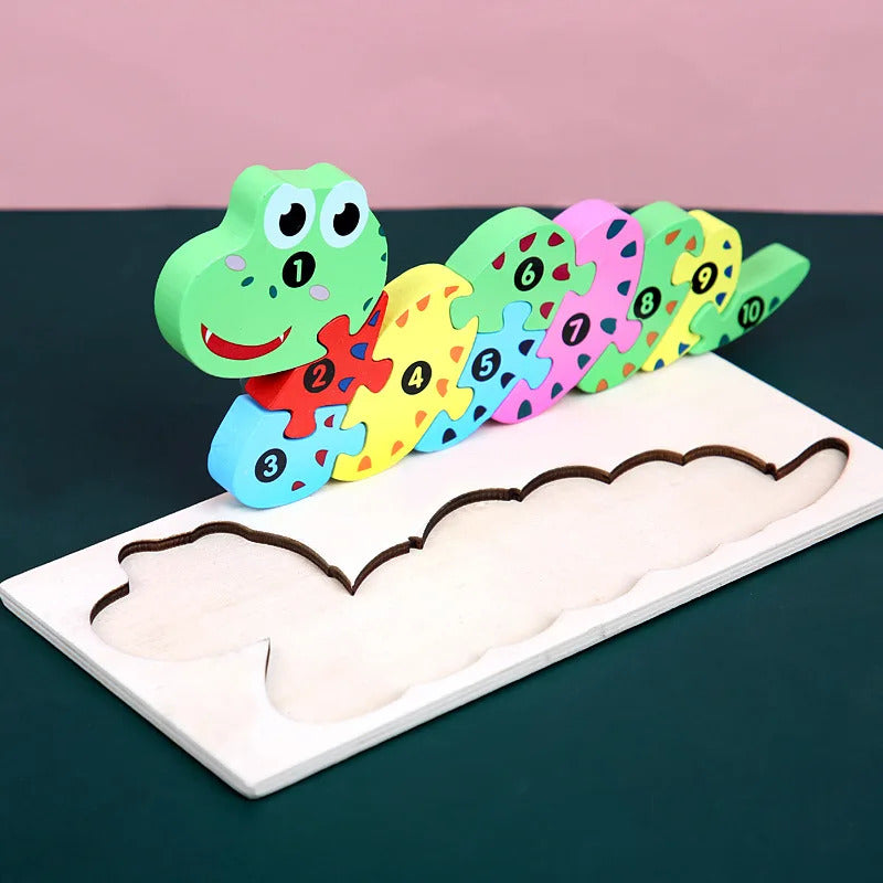木製幼児用パズル 3Dパズル 知育玩具