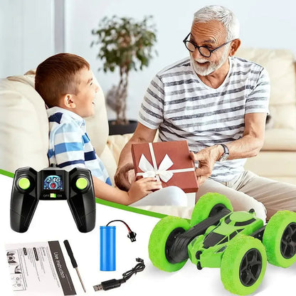 RC Stunt Car Children Double Sided Flip 2.4G Remote Control
