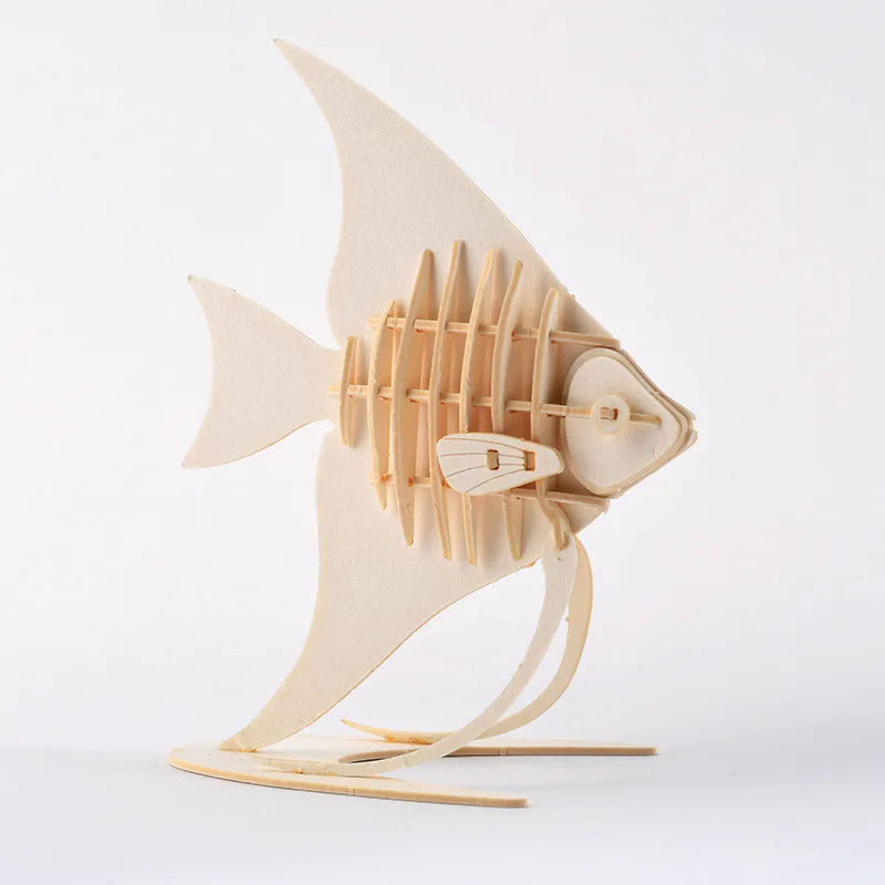 3D Wooden Animal Puzzle Toys Assembly Kit