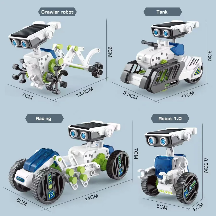 12 In 1 Solar Powered Robot Self-Assembly Toys