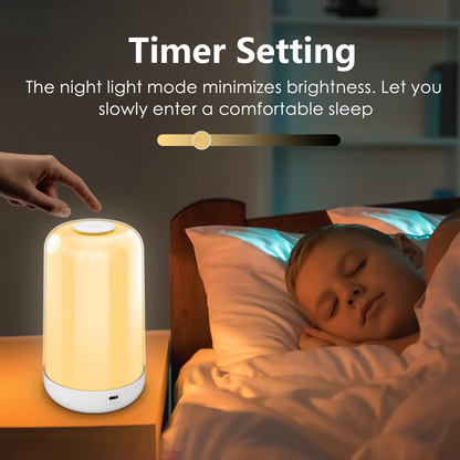 Smart LED Bedsides Lamp Night Light RGB Dimmable Touch Light