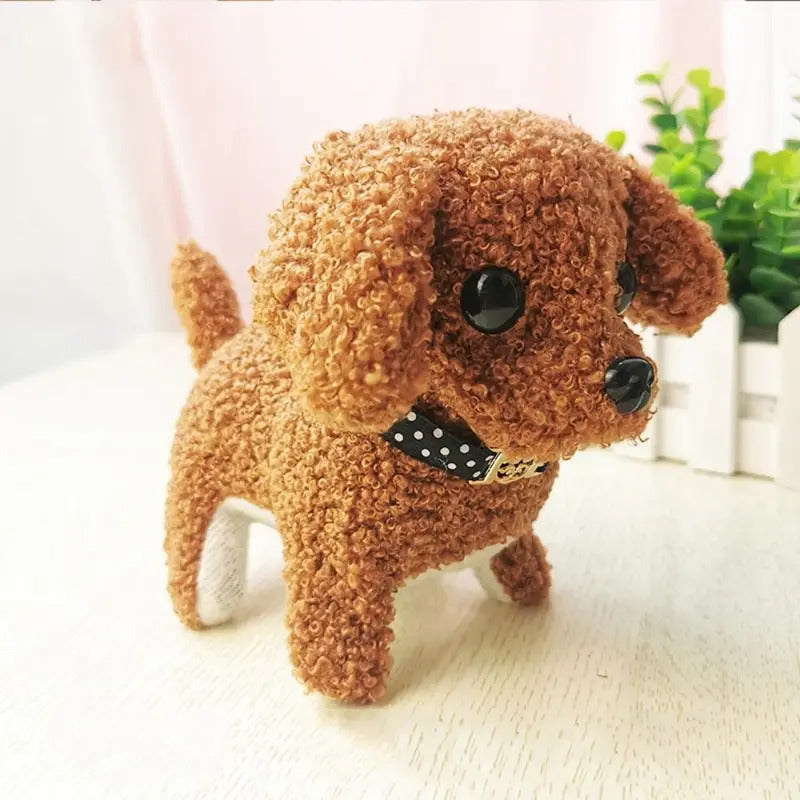 歩く、吠える、うなずく、尻尾を振るシミュレーション電気犬