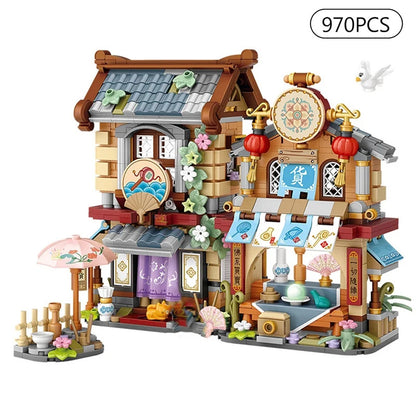 Street View Series Building blocks Izakaya Shaved Ice Shop