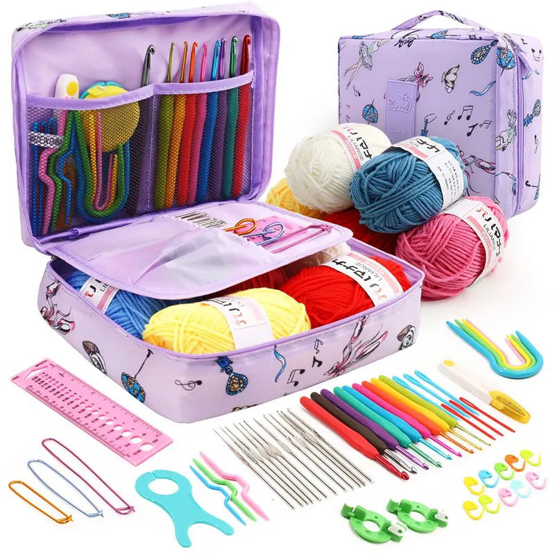 Crochet Kits For Beginners and Multi-color Storage Kits