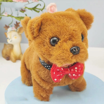 歩く、吠える、うなずく、尻尾を振るシミュレーション電気犬