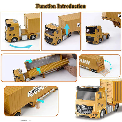 Tractor Alloy Engineering Vehicle Parking Lot Car Set