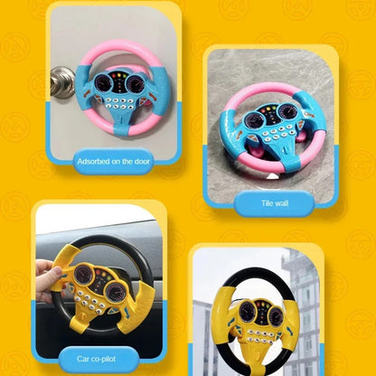 Infant Shining Eletric Simulation Steering Wheel Toy