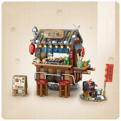 Street View Series Building blocks Izakaya Shaved Ice Shop