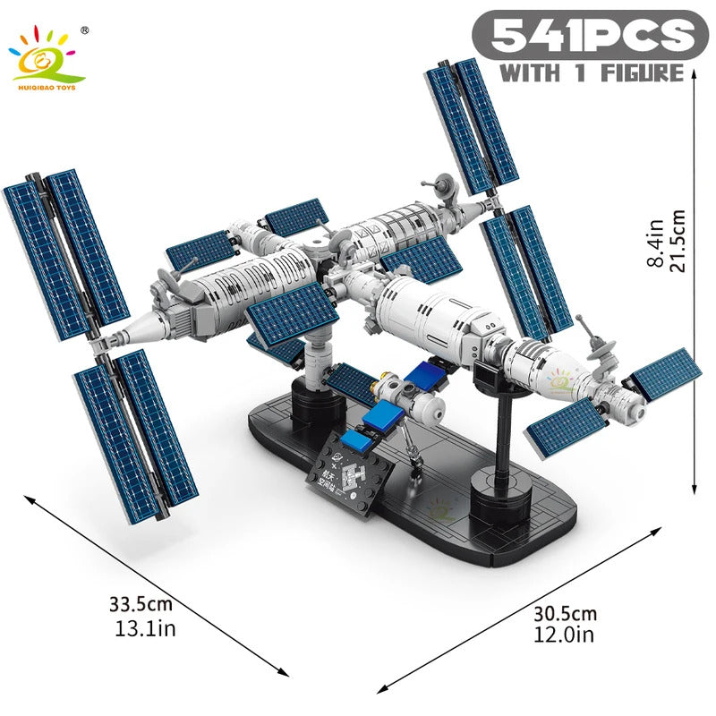 Space Station Building Blocks With Astronaut Figure City