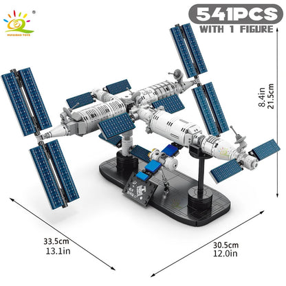 Space Station Building Blocks With Astronaut Figure City