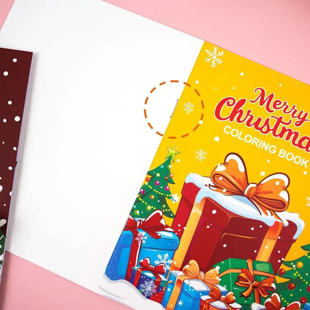 8PCS 高品質クリスマステーマ塗り絵