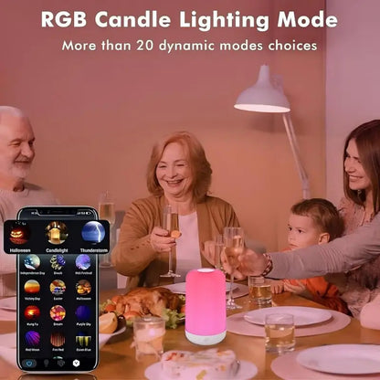 Smart LED Bedsides Lamp Night Light RGB Dimmable Touch Light