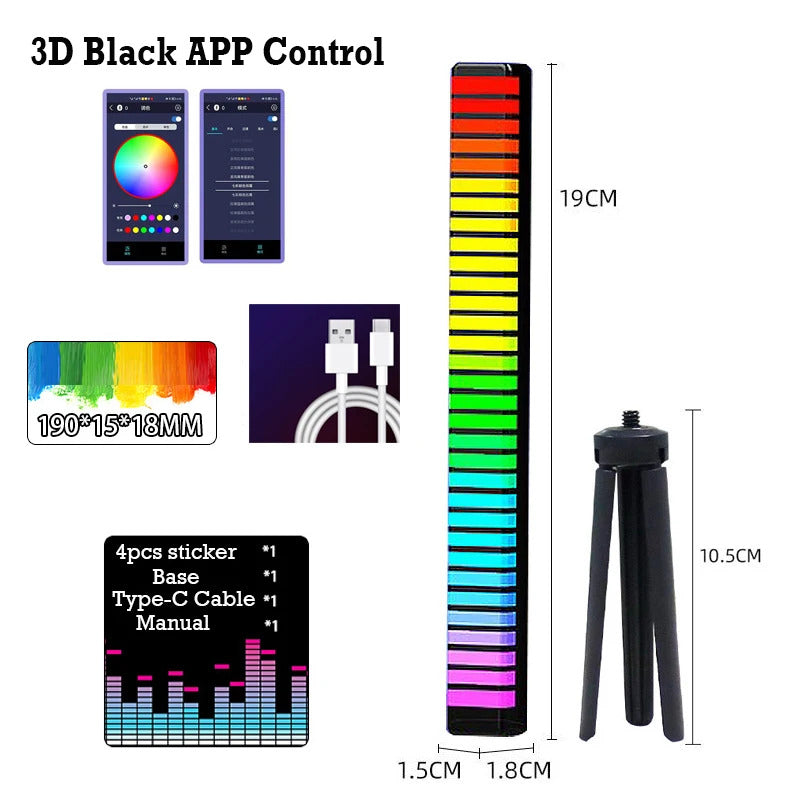 16/32/40Led RGB Sound Controlled Music Levels Light