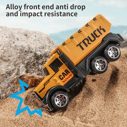 6pcs/set Alloy Engineering Truck Car Classic Construction Model