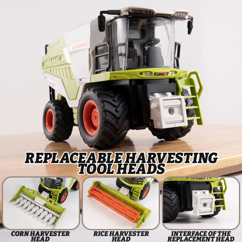 子供用トラックモデル RC ファーマー 1:24 小麦トウモロコシ収穫機