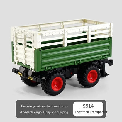 1:24 Alloy Remote-Controlled Tractor Toy