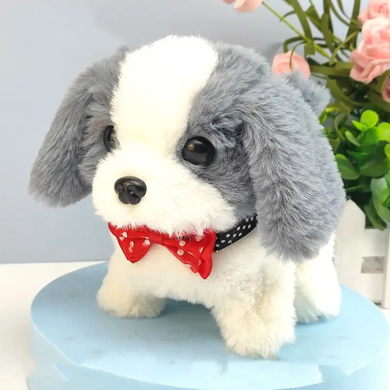 歩く、吠える、うなずく、尻尾を振るシミュレーション電気犬