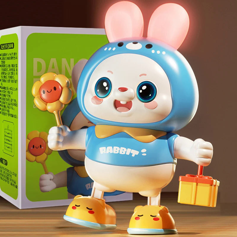 子供用かわいいウサギ電子玩具ペット 音楽ライト付き
