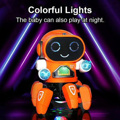 ダンスロボット 電動ペット ミュージカル 光るおもちゃ