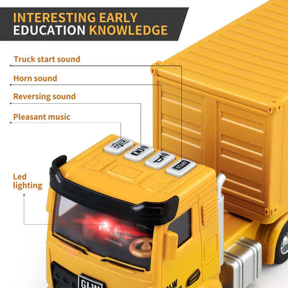Tractor Alloy Engineering Vehicle Parking Lot Car Set
