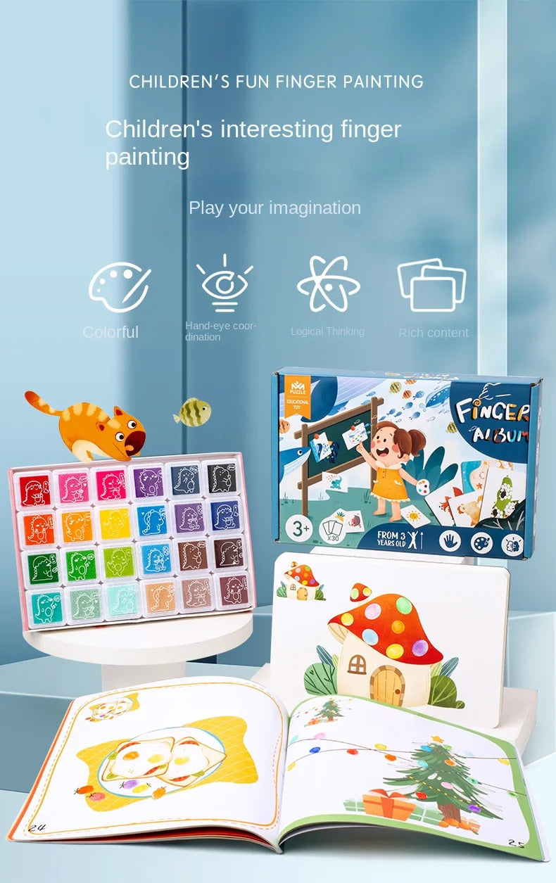 子ども用フィンガーペイント DIY おもちゃ
