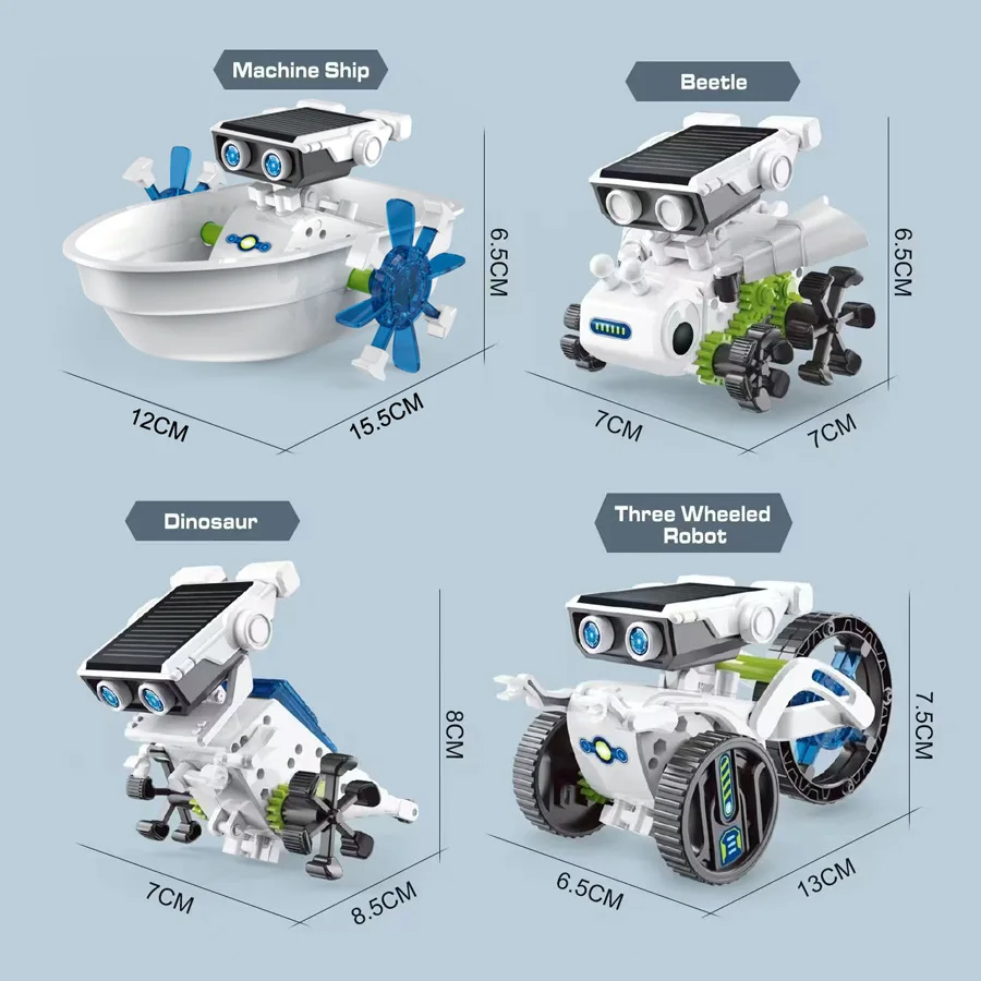 12 In 1 Solar Powered Robot Self-Assembly Toys