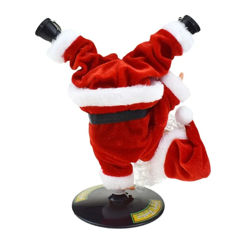 Single Handed Inverted Rotation Santa Claus Music Toy
