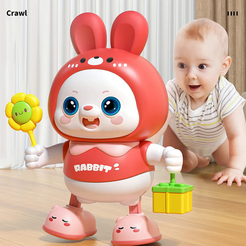 子供用かわいいウサギ電子玩具ペット 音楽ライト付き