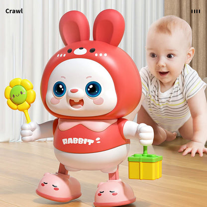 子供用かわいいウサギ電子玩具ペット 音楽ライト付き