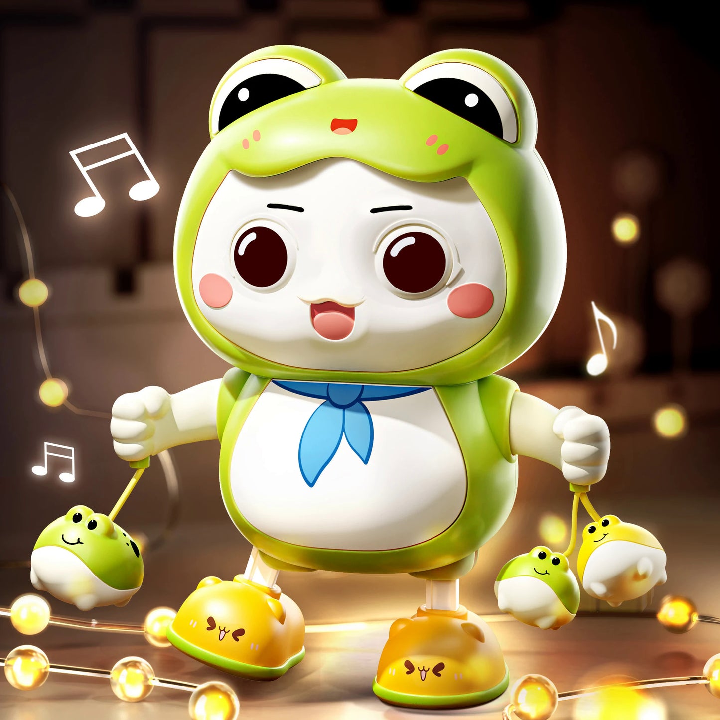 子供用かわいいウサギ電子玩具ペット 音楽ライト付き