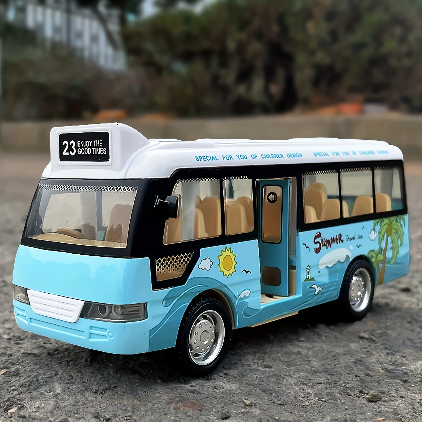 スクールバス おもちゃ 車 プラスチック 小さな車 シティバス