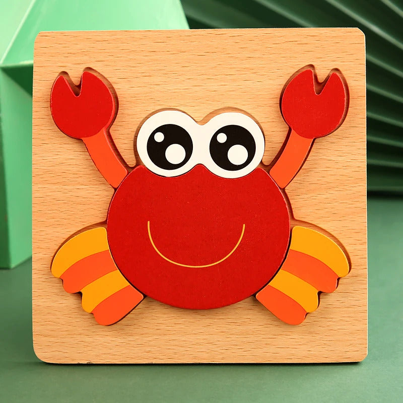 木製幼児用パズル 3Dパズル 知育玩具