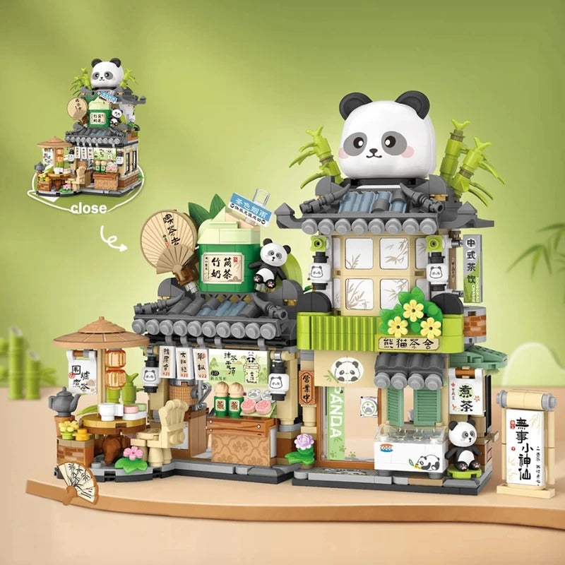 Street View Series Building blocks Izakaya Shaved Ice Shop