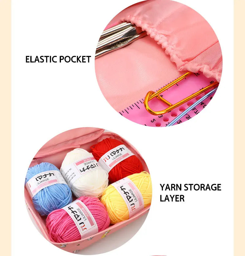 Crochet Kits For Beginners and Multi-color Storage Kits