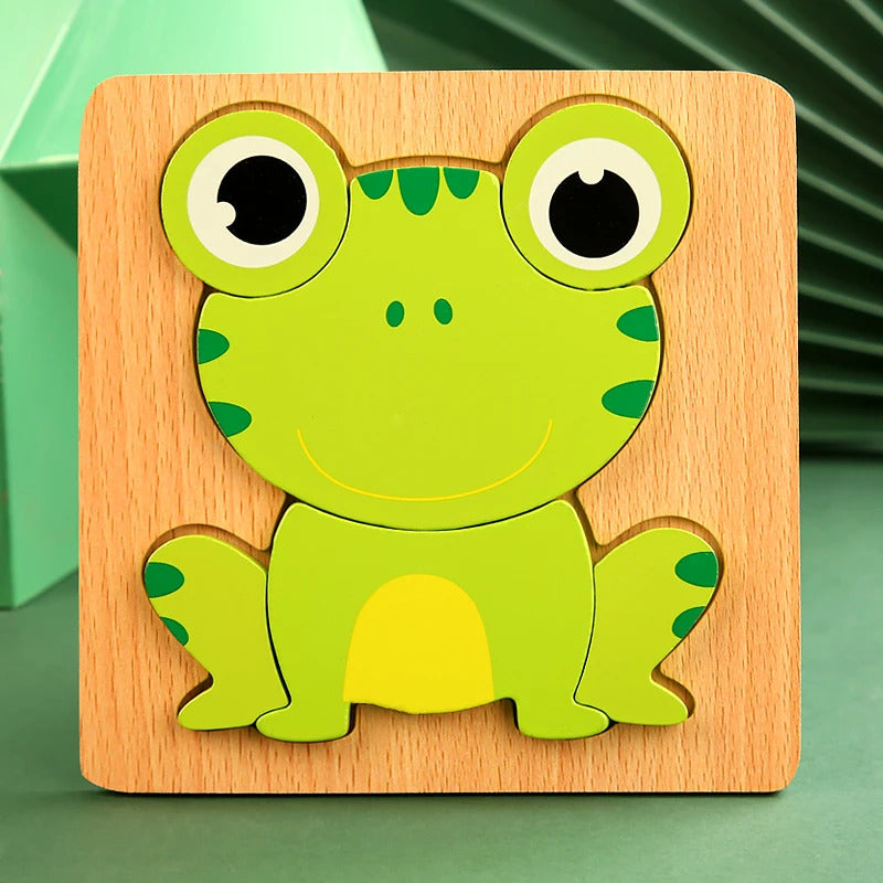 木製幼児用パズル 3Dパズル 知育玩具