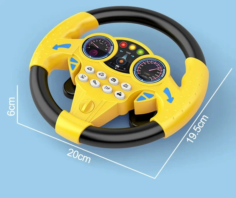 Infant Shining Eletric Simulation Steering Wheel Toy