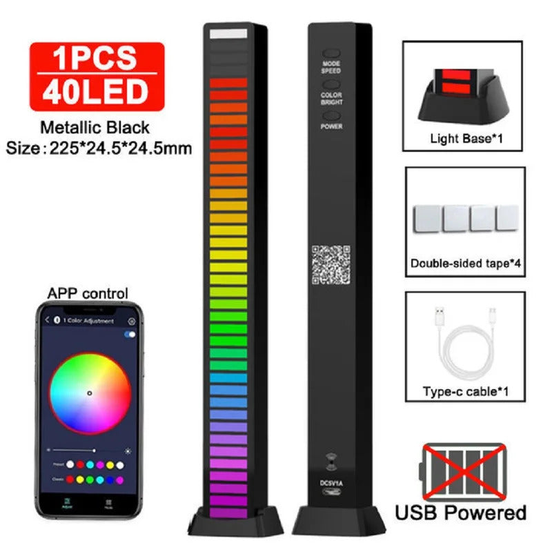 16/32/40Led RGB Sound Controlled Music Levels Light