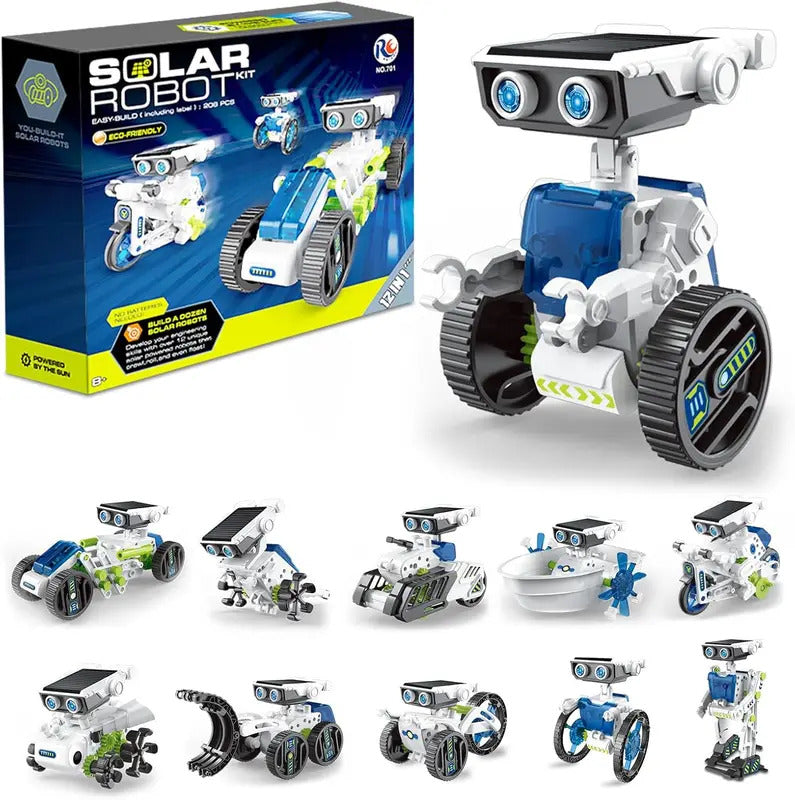 12 In 1 Solar Powered Robot Self-Assembly Toys