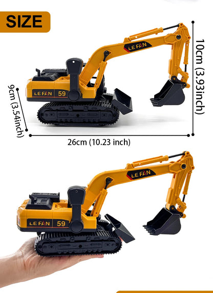 1:32 Simulation Diecast Crane Car Model with 3 Head Drill