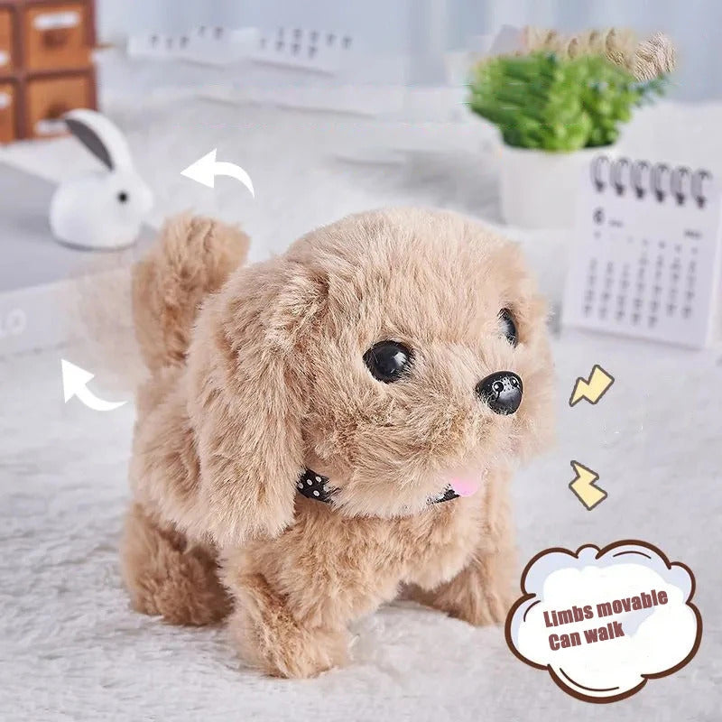 新しい電子歩行インタラクティブ犬ぬいぐるみおもちゃ