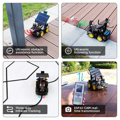 Programmable Robot Car Kit Solar Tracking and Charging Set