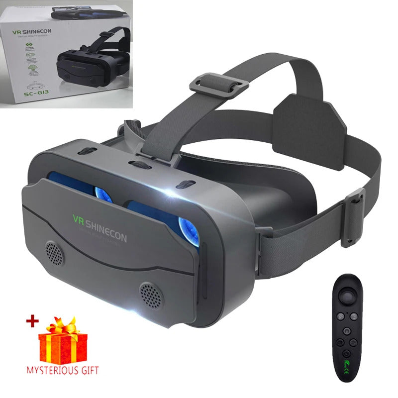 3D Virtual Reality VR Glasses With Controllers