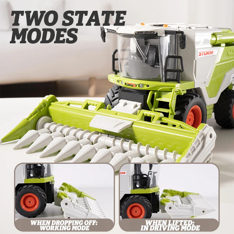 子供用トラックモデル RC ファーマー 1:24 小麦トウモロコシ収穫機