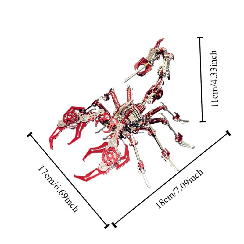 3D Scorpions Metal Puzzle Steampunk Mechanical Insect Model Kits