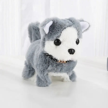 歩く、吠える、うなずく、尻尾を振るシミュレーション電気犬
