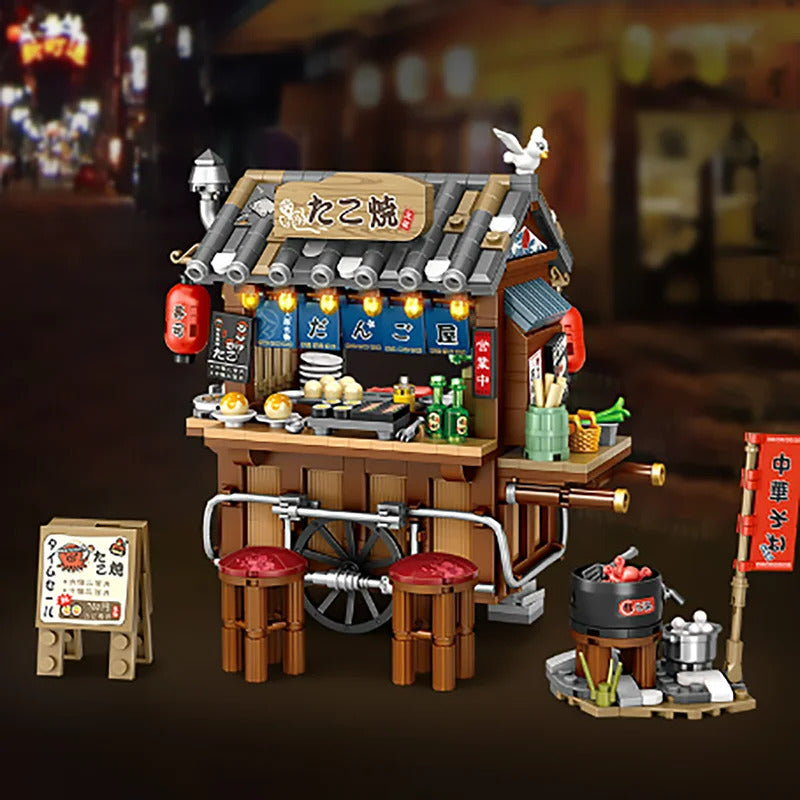 Street View Series Building blocks Izakaya Shaved Ice Shop
