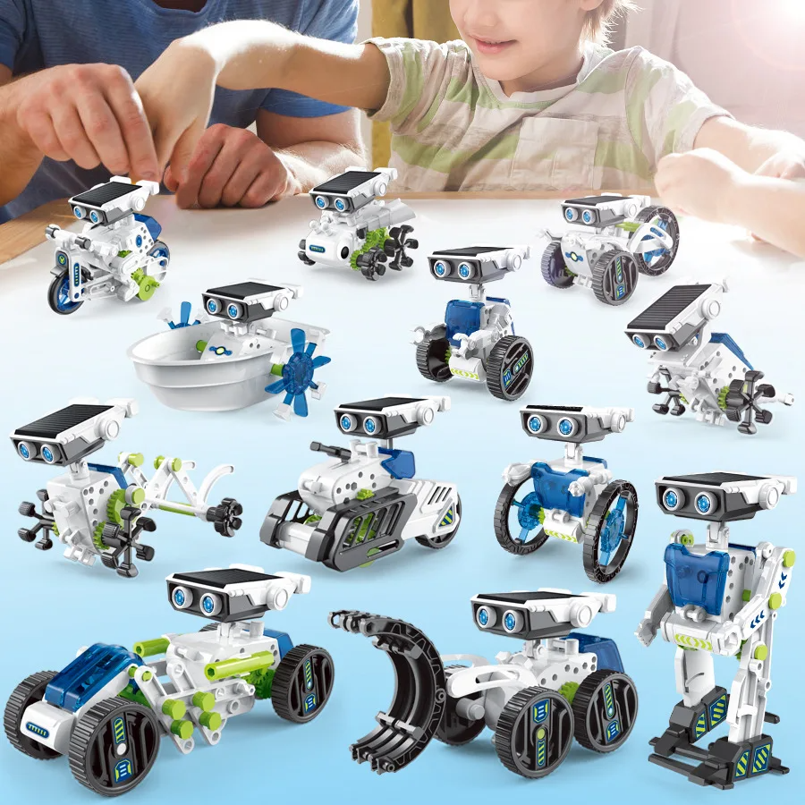 12 In 1 Solar Powered Robot Self-Assembly Toys