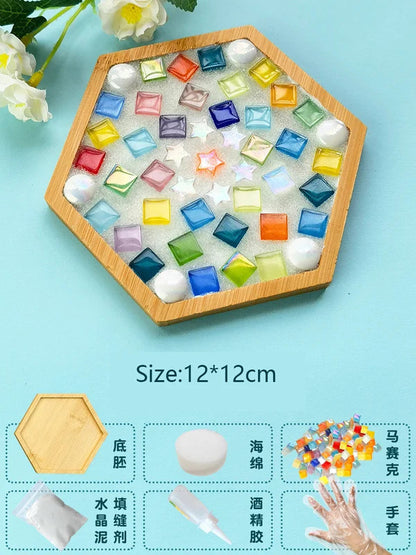 手作りDIYカップマット材料パッケージ