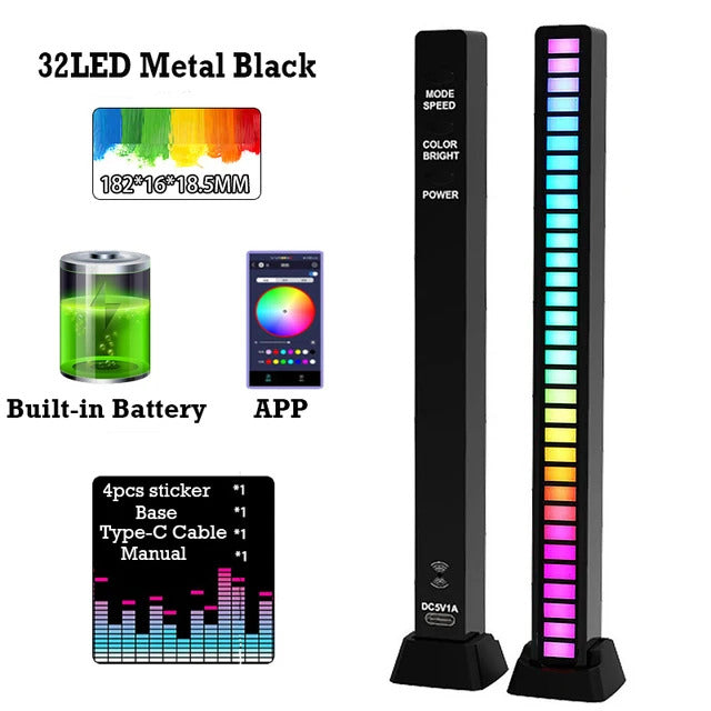 16/32/40Led RGB Sound Controlled Music Levels Light