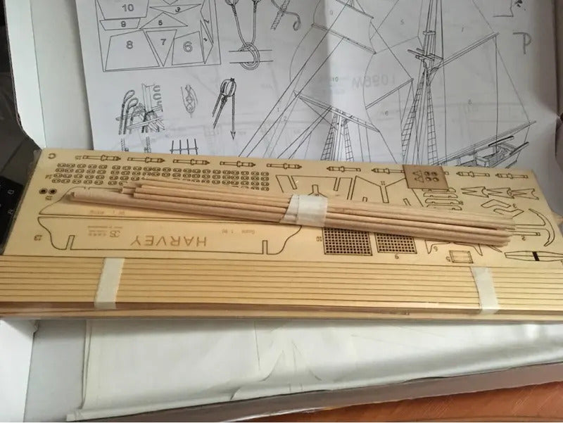 New Version Scale 1/96  HARVEY1847 battleship Model kits